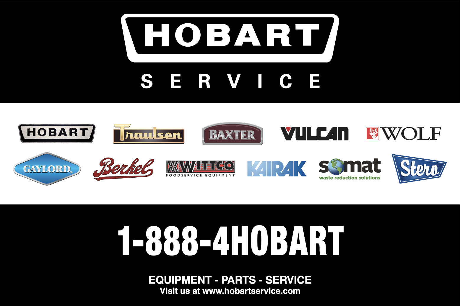Hobart Equipment Stickers, Labels and Banners